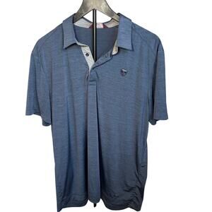 Tenue de golf Zoy Mens blue polo.  Rare.  Size L. Business casual tennis luxury